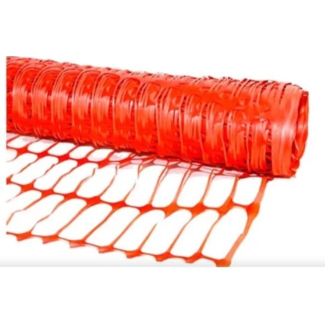 Tela Tapume Sinalização Laranja 1,20m X 50m Obra