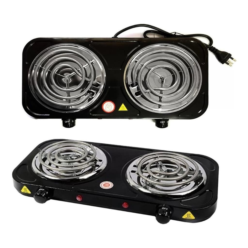 Fogareiro Fogão Elétrico Cooktop Camping 2000 Watts 01 ou 02 Bocas Linha Premium