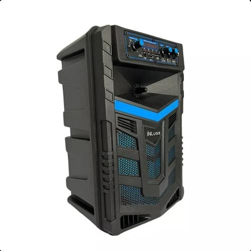 Caixa De Som Grande Potente 2000w Karaokê Bluetooth Portátil - Inllus