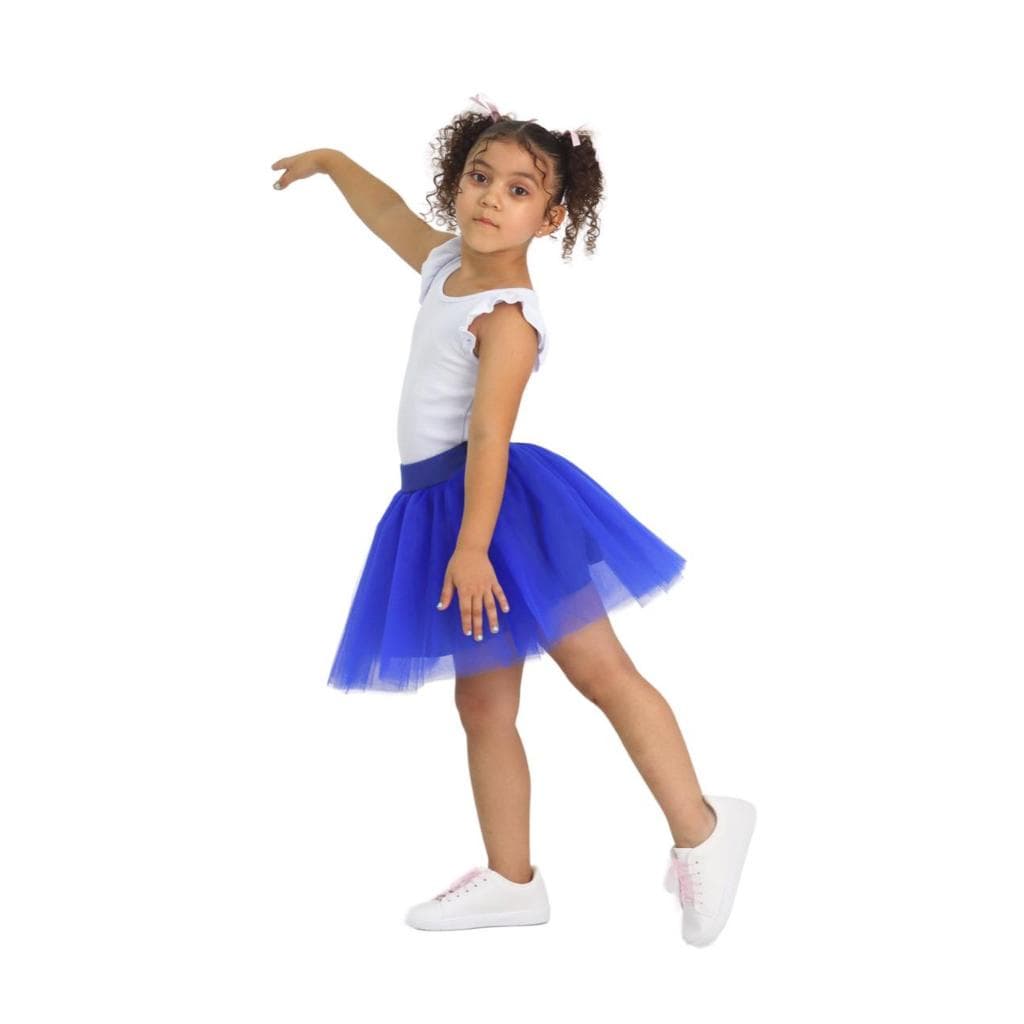 Saia de Tule Com Forro Infantil Menina Curta Tutu Fantasia Bailarina Princesa