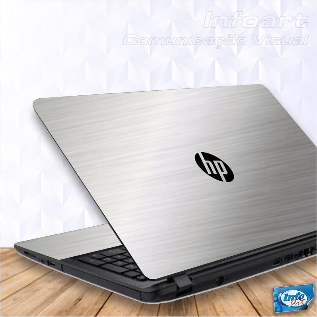 Adesivo Skin Película Proteção para Notebook HP Elitebook 840-G3 14" - Tampa + Logo HP em recorte