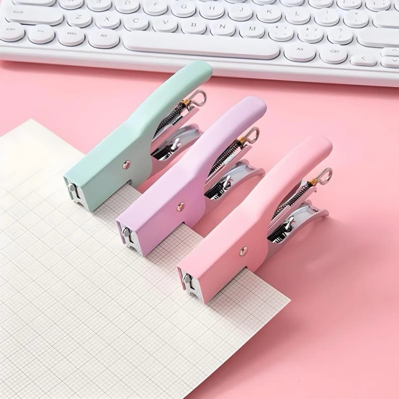 Grampeador Alicate Aço Inoxidável Com Grampos