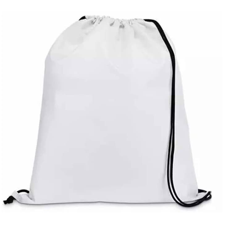 Sacochila Mochila Saco Sublimação DTF Tranffer Branca Lisa (20x30)