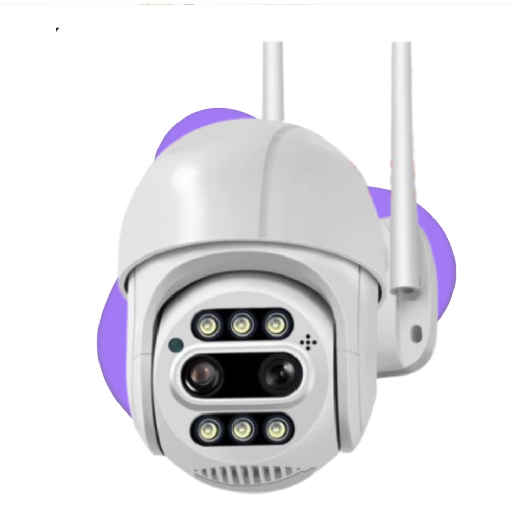 Câmera Segurança Wifi 2 Lente Zoom 8x Visao Noturna Detector ST-121