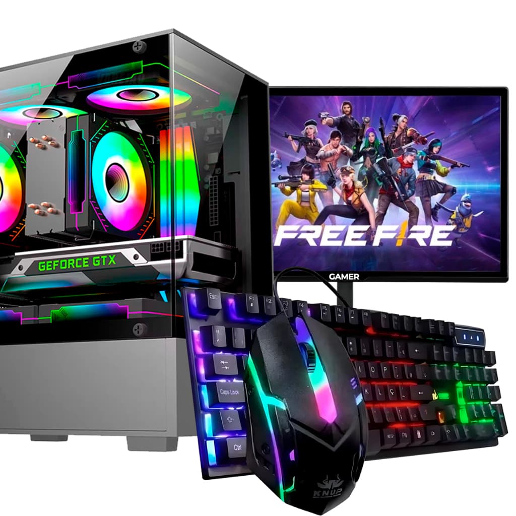 Cpu Gamer Barato I7 10gb Ssd 240gb + Wifi + GT 210 1GB Nvidia + Monitor 19 Gamer Barato