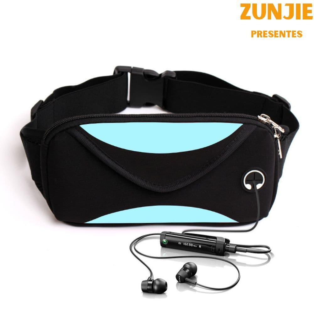 Pochete Esportiva Corrida Impermeável Porta Celular e Fone