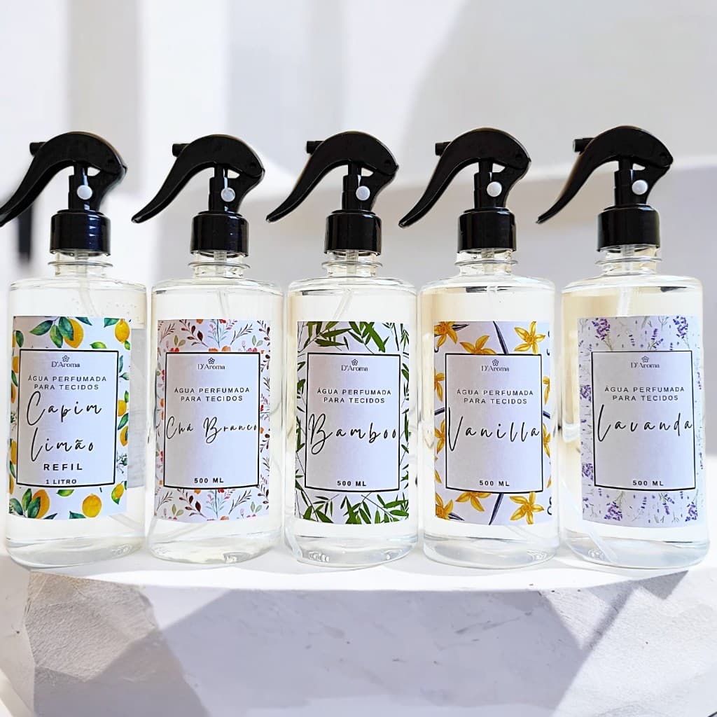 água perfumada para tecidos,lençol e ambientes 500ml várias fragâncias