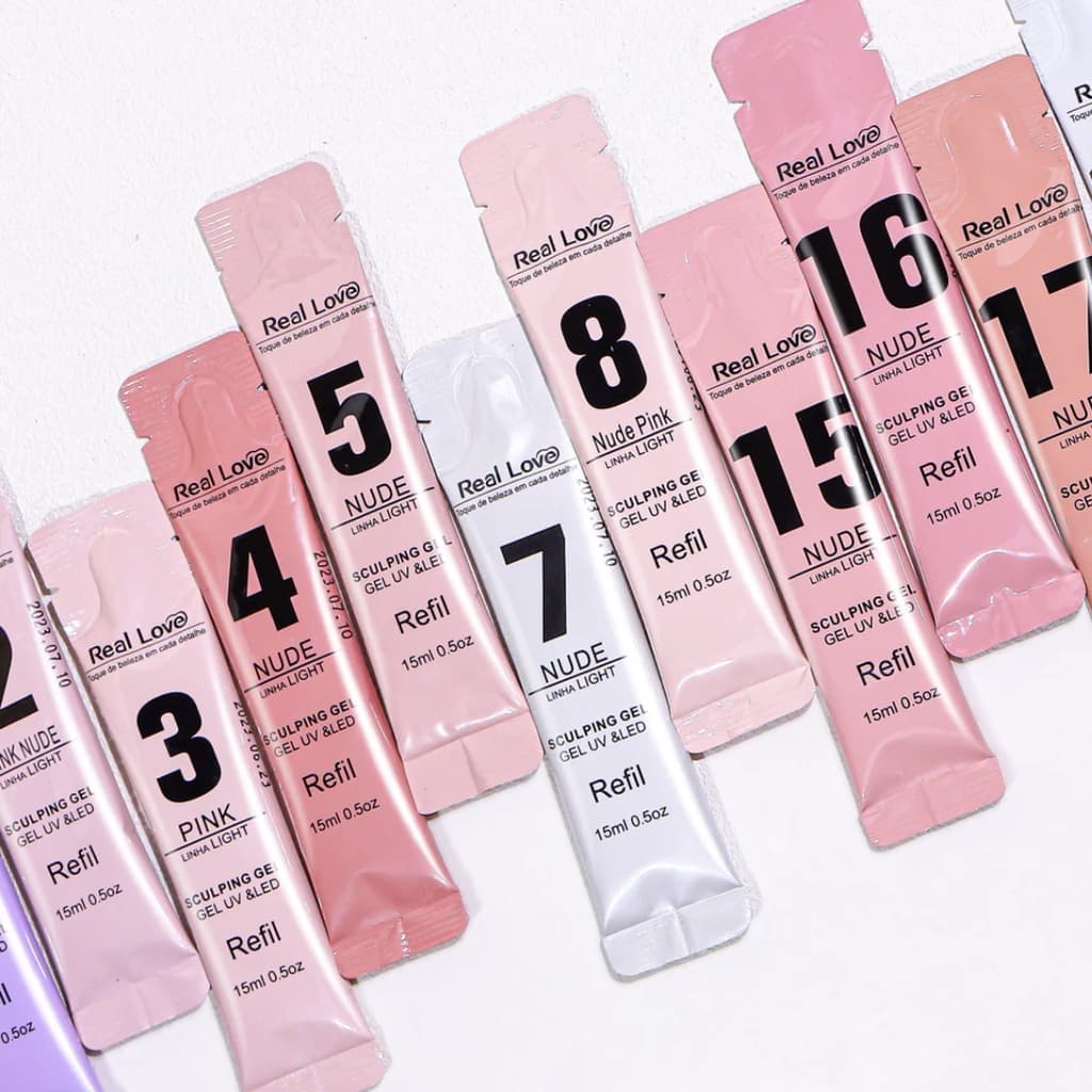 Refil Gel de Modelagem para Unhas Sculpting Gel Linha Light 15ml - Real Love
