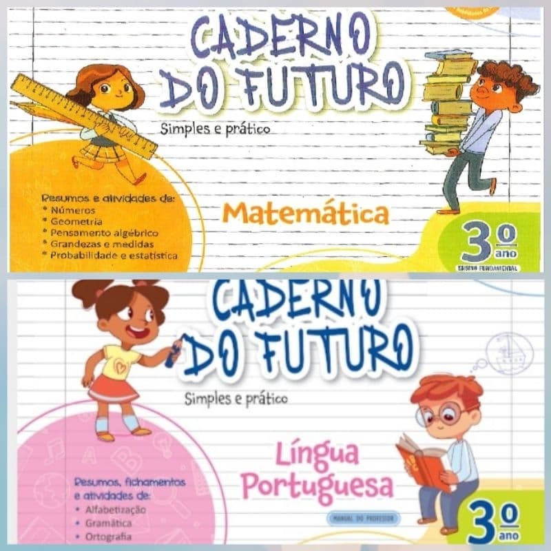 kit Caderno do Futuro 3.ano Aluno/ Port e Mat / Versão atualizada 2022./ Revisada