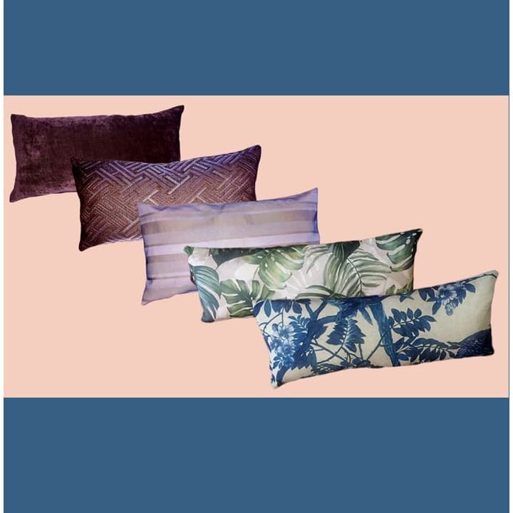 Capa Almofada Retangular Quebra-rim Amamentação Baguete Vários Tamanhos e Tecidos