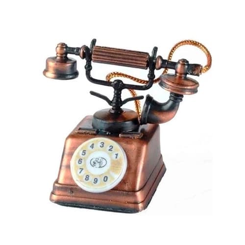 Miniatura De Metal Apontador De Lápis - Telefone Antigo 8752