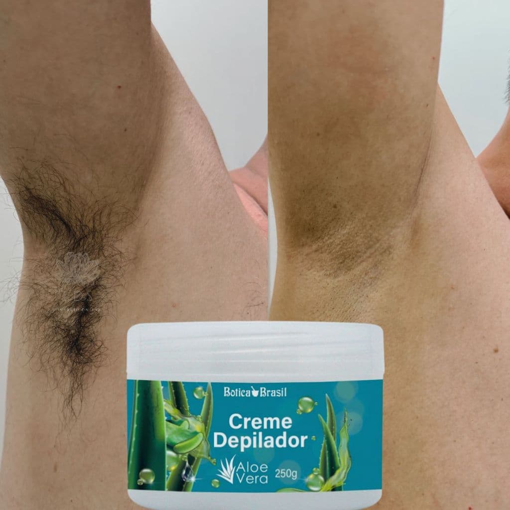 Depilação Sem Dor Creme Depilador para Axilas Virilha e Corpo 250g
