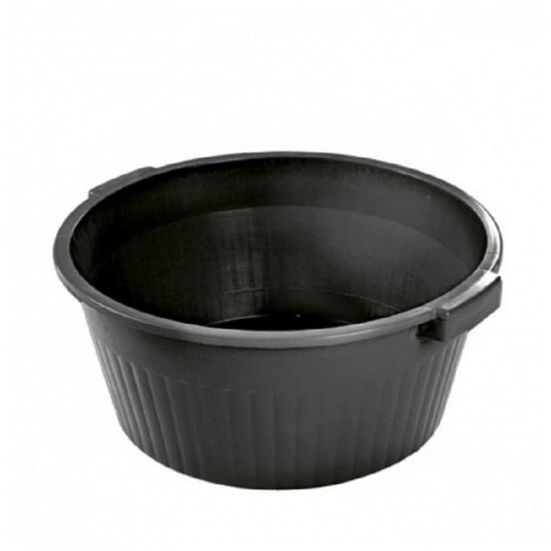 Kit 3 Bacia 50 Litros Preta Com Alça Reforçada