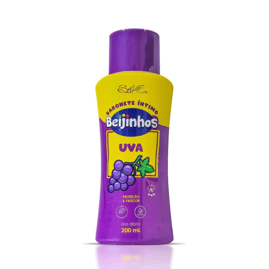 Sabonete Íntimo Feminino Uva Beijinhos Proteção e Frescor 200ml Belkit