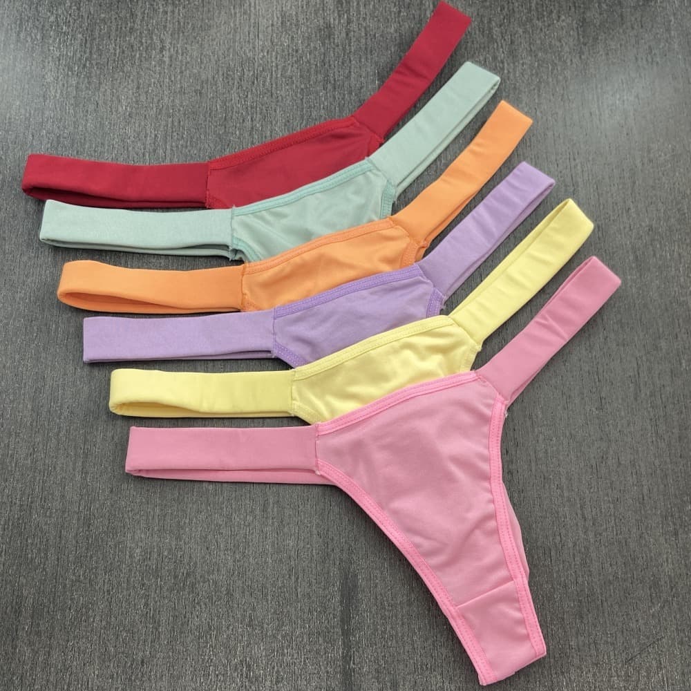 Kit 10 Calcinhas Tira Lateral Pala Dupla Fio Duplo Biquini Confortável