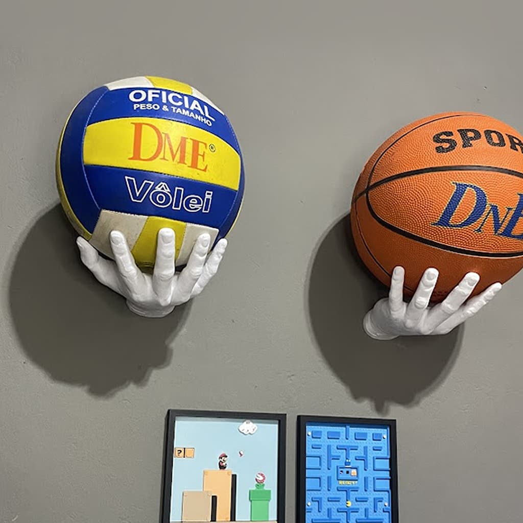 Suporte de parede Bola de Futebol Volei Basquete Futebol Americano Suporte Decoração
