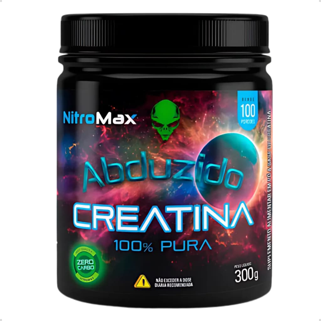 Creatina Abduzido 300g - Nitromax 100% Pura - Com Laudo