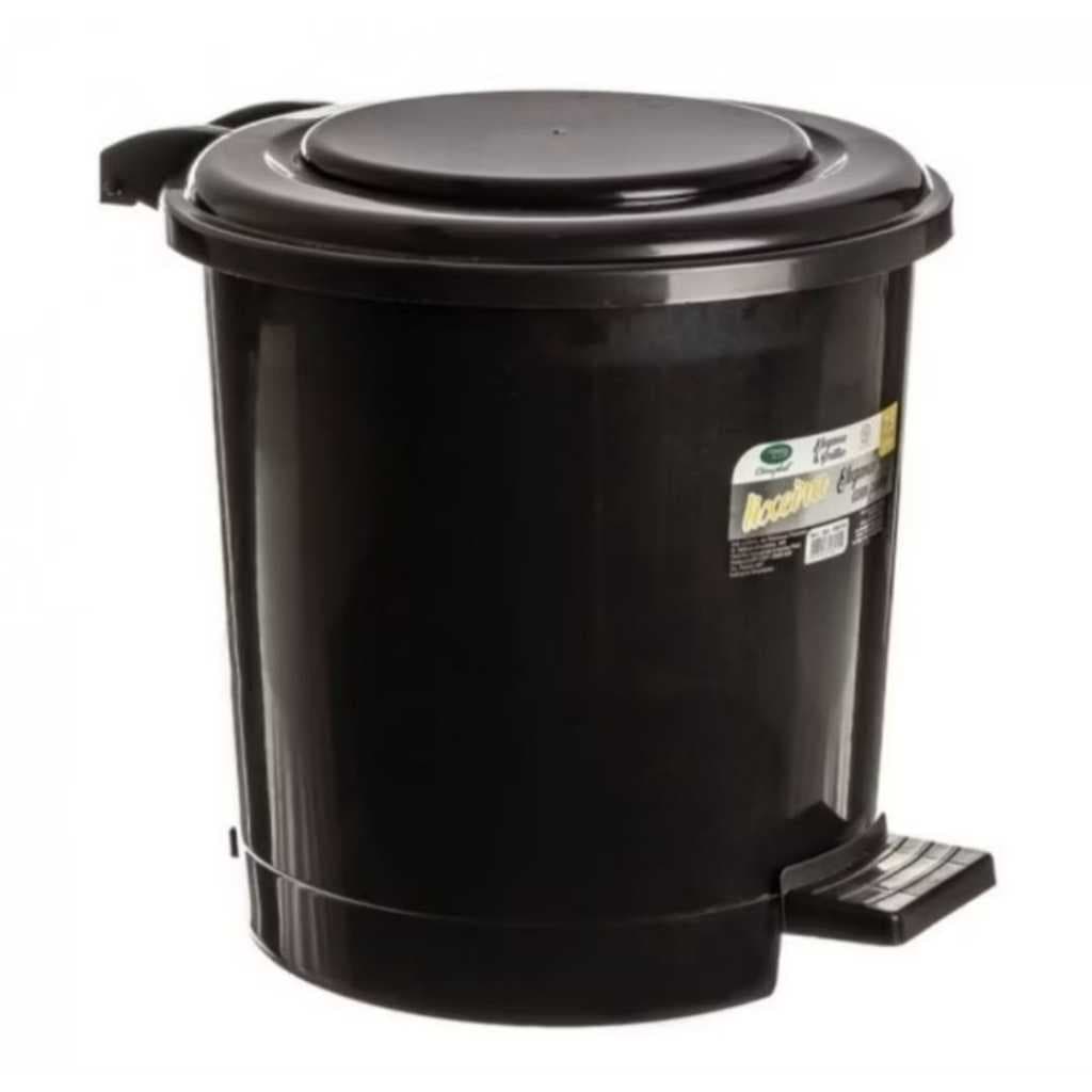 Lixeira plástica 7,5 Litros Banheiro Cozinha Com Pedal  Plasmarc Design Moderno