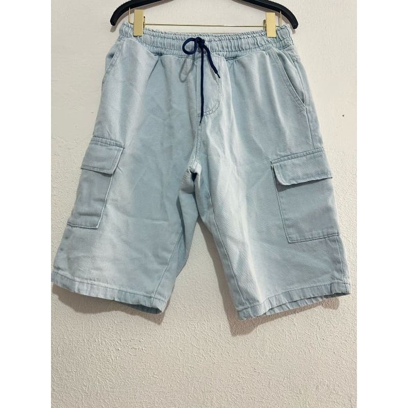 Burmuda Jogger Claro masculina cargo 6bolsos