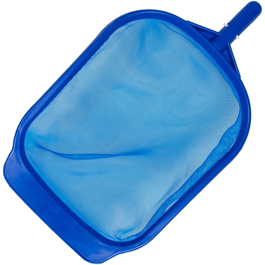 Peneira Plástica Para Piscina Cata Folhas Reforçada Azul