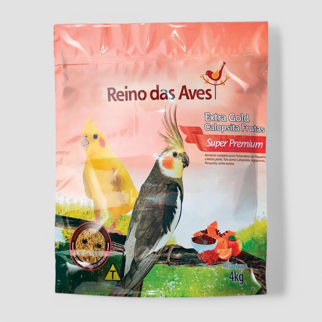 Ração Extra Gold Calopsita Frutas 4kg