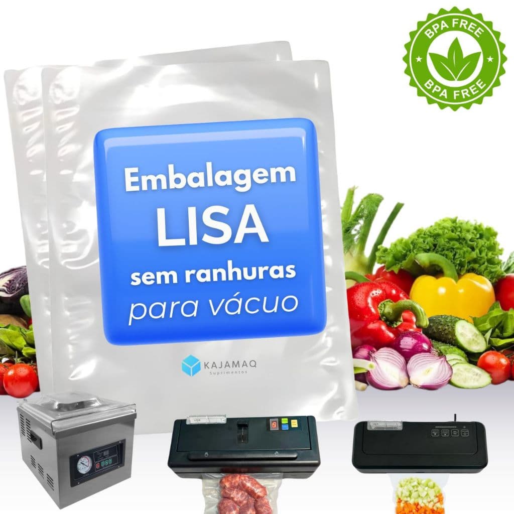 100 Sacos A Vácuo Embalagem Liso 12 Micras 20x25, 15x20, 20x30, 25x35, 30x40 - BPA FREE Sous Vide