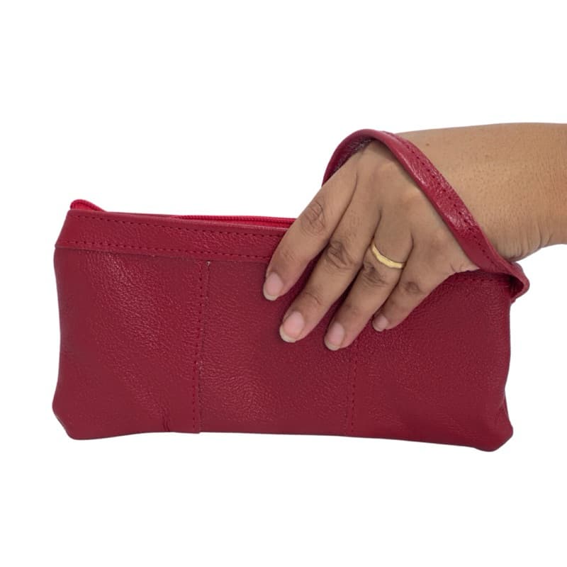 Clutch  com Alça em Couro Legítimo feminina