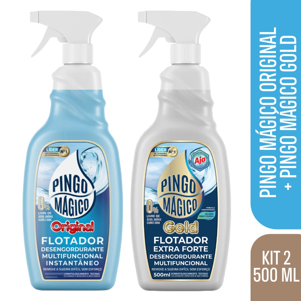 Kit Pingo Mágico Original + Pingo Mágico Gold - 500ml