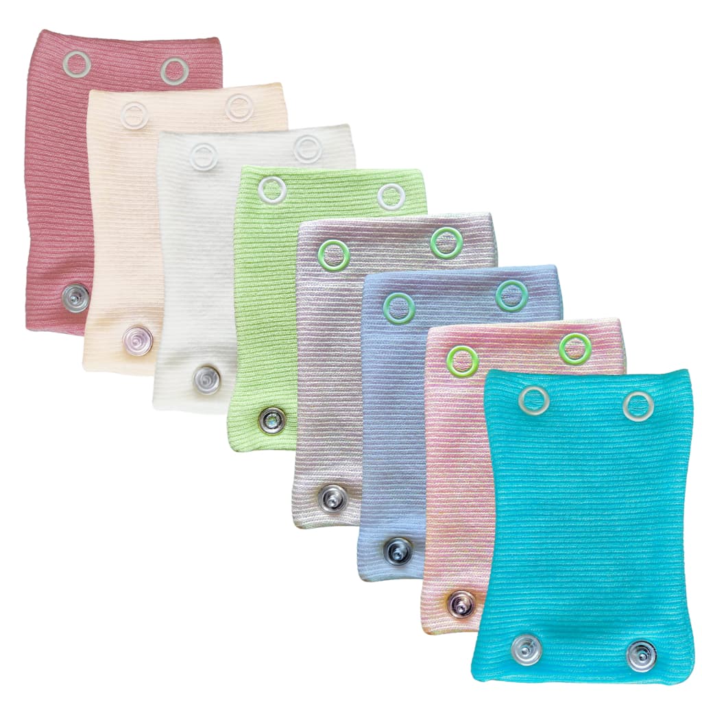 kit 8 extensor alongador de body bebê 2 botões prolongador de bory