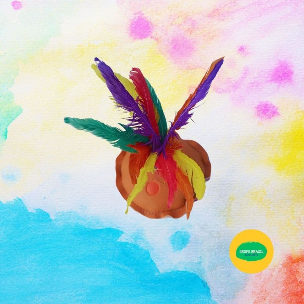 Peteca de Couro Sintético Costurado Premium com Pena | Diversão com Estilo!