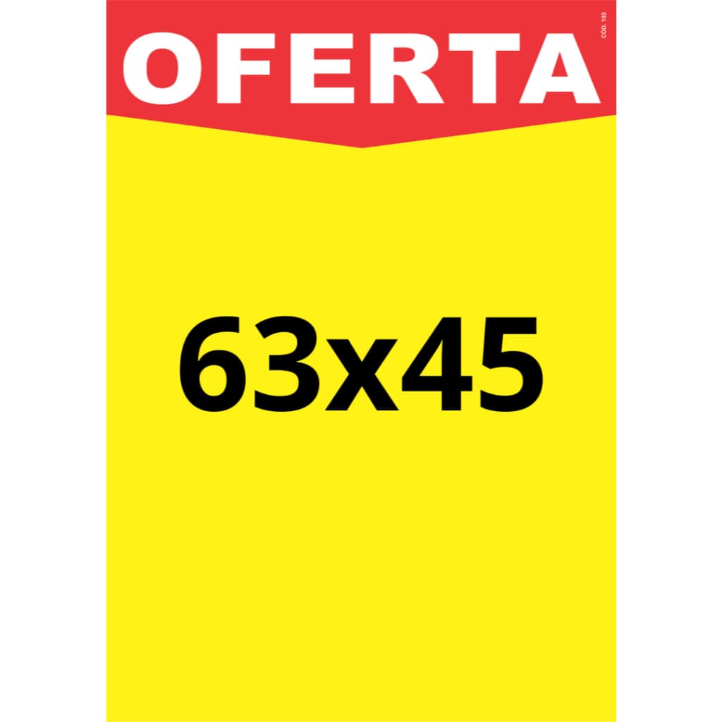 50 Cartaz Oferta Supermercado Loja Placa Grande Duplex 45x63 cm