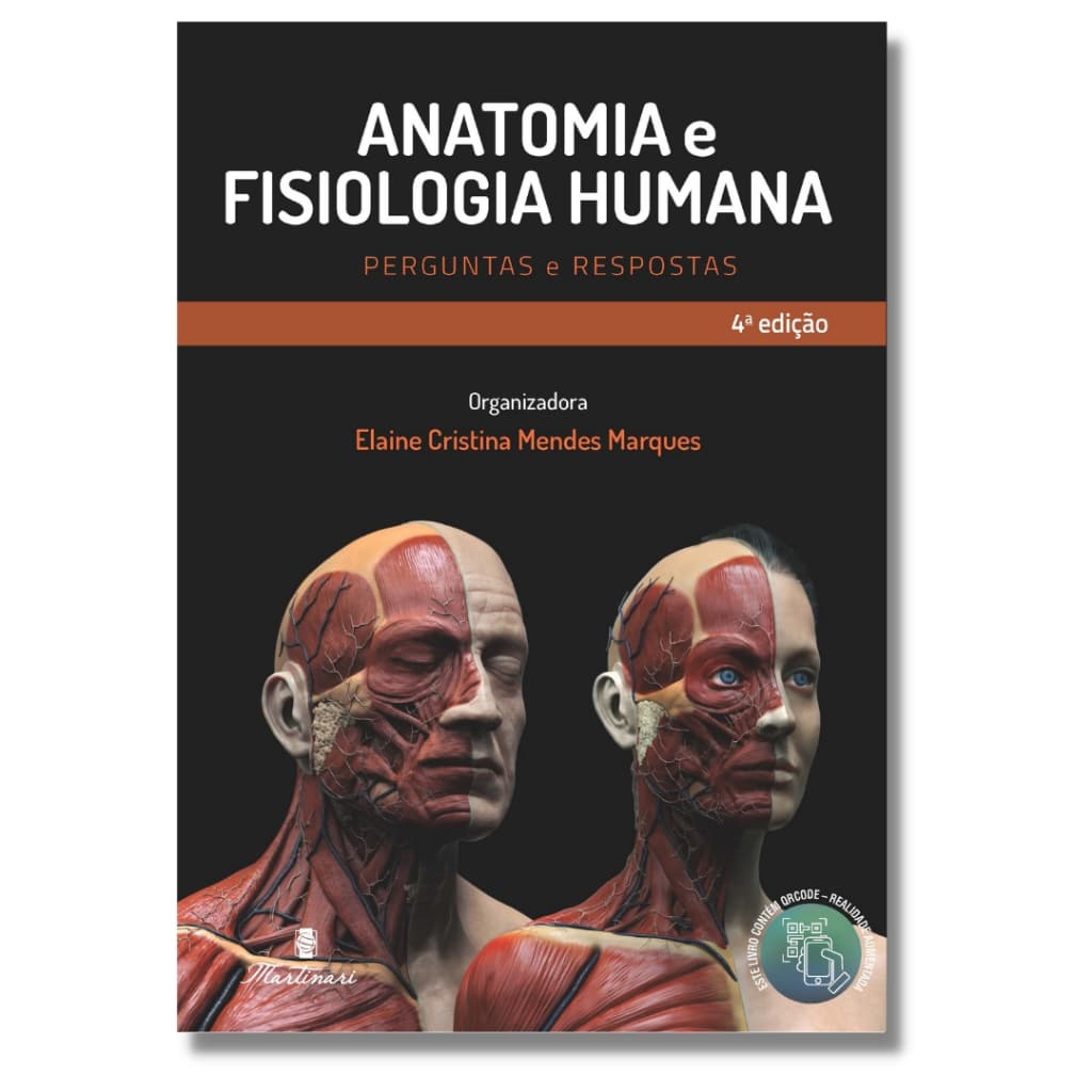 Livro Anatomia e Fisiologia Humana- Atualizado, Colorido, Realidade Aumentada, Perguntas e Respostas