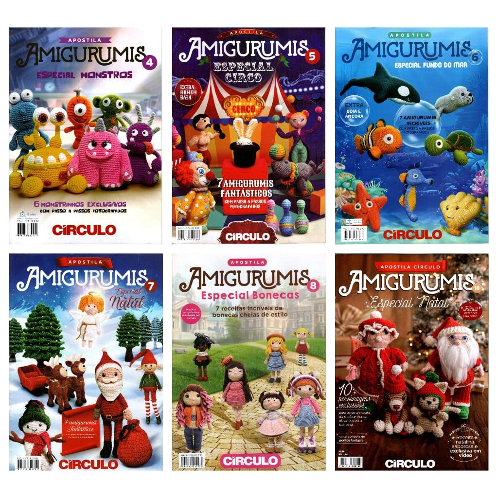 Revista Apostila Amigurumis Bichinhos Crochê
