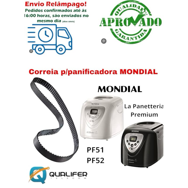 Correia p/ panificadora  Pf51 / Pf 52