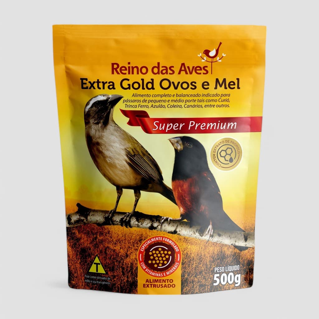 Ração  Extra Gold Ovos e Mel 500g