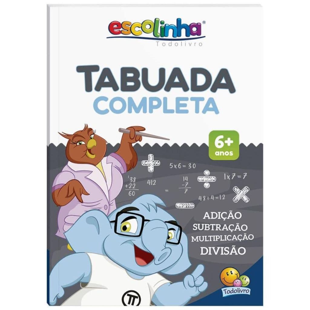 Tabuada Completa - Adição, Subtração, Multiplicação e Divisão