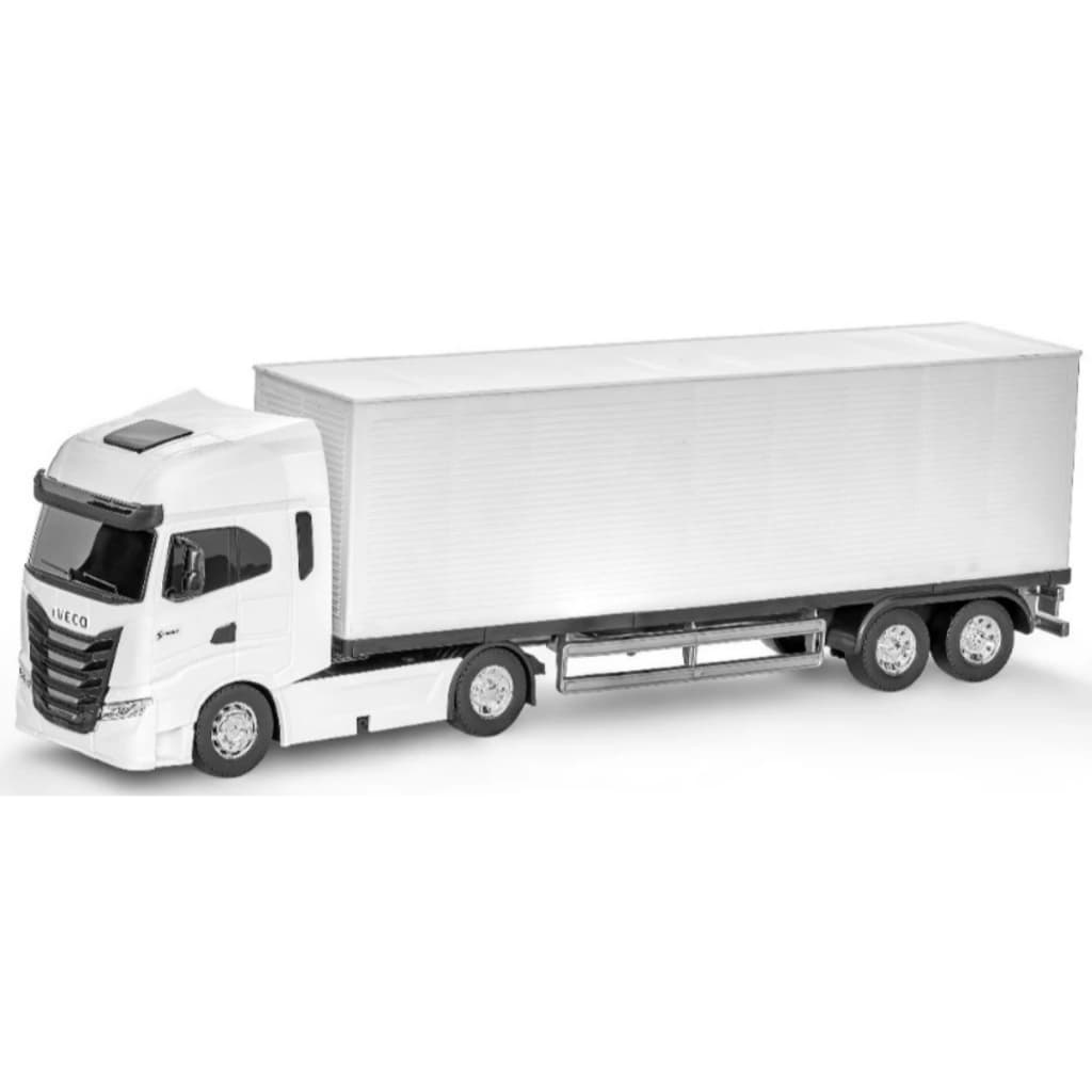 Caminhão Iveco S-Way Carreta Baú Grande Infantil - Usual Brinquedos
