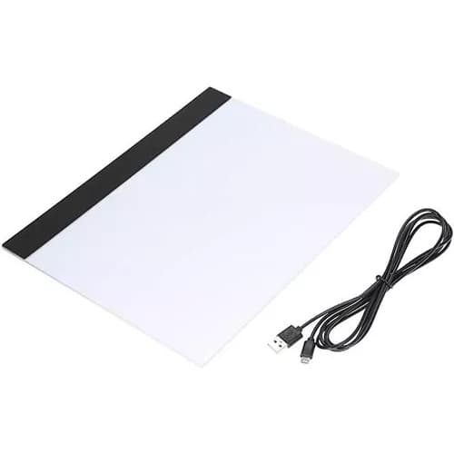 Mesa De Luz Led Branco A3 Com Cabo Usb P/ Desenhos