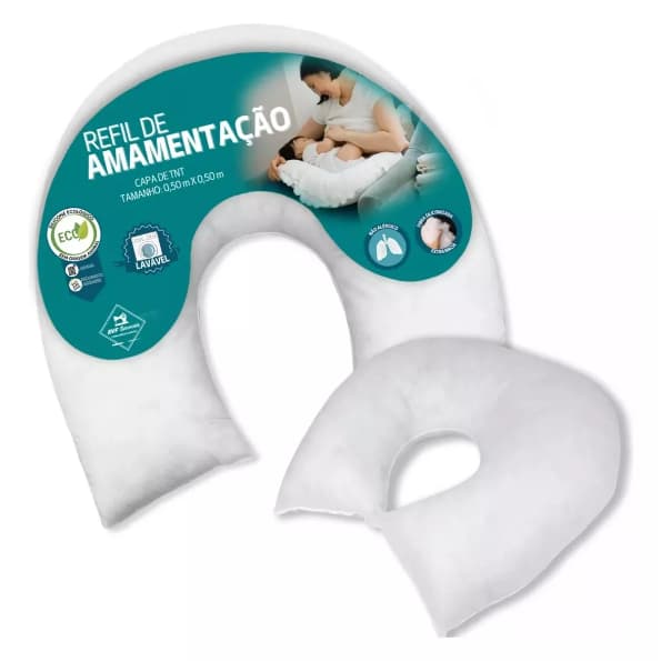 Refil Almofada Amamentação 100% Silicone - Bem Cheia