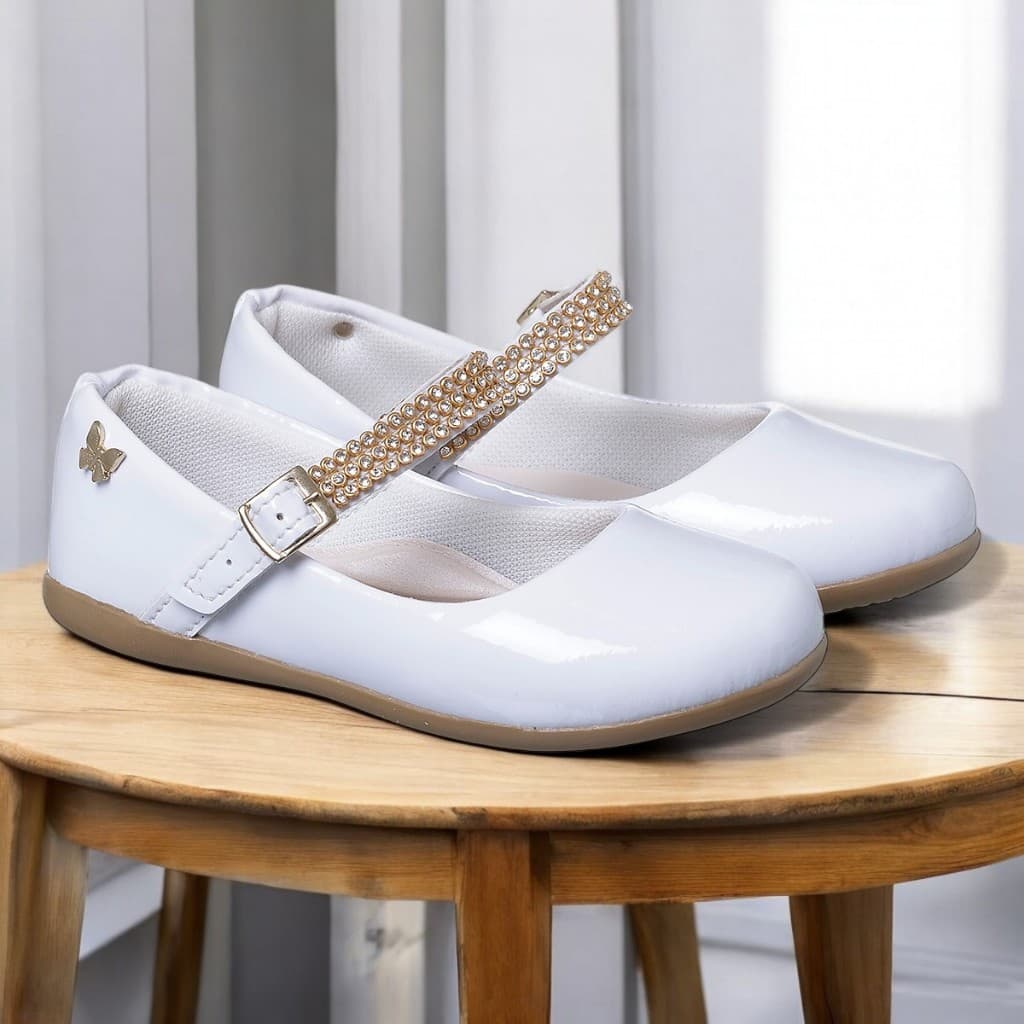 Sapatilha Festa Boneca Menina Strass Moda Blogueirinha Confortável Infantil 20 Ao 34