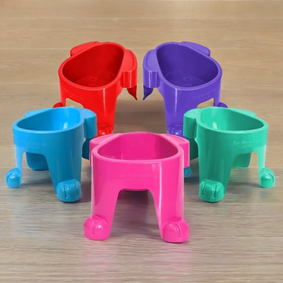 Comedouro Bebedouro Plástico Elevado para Cães Postura Correta