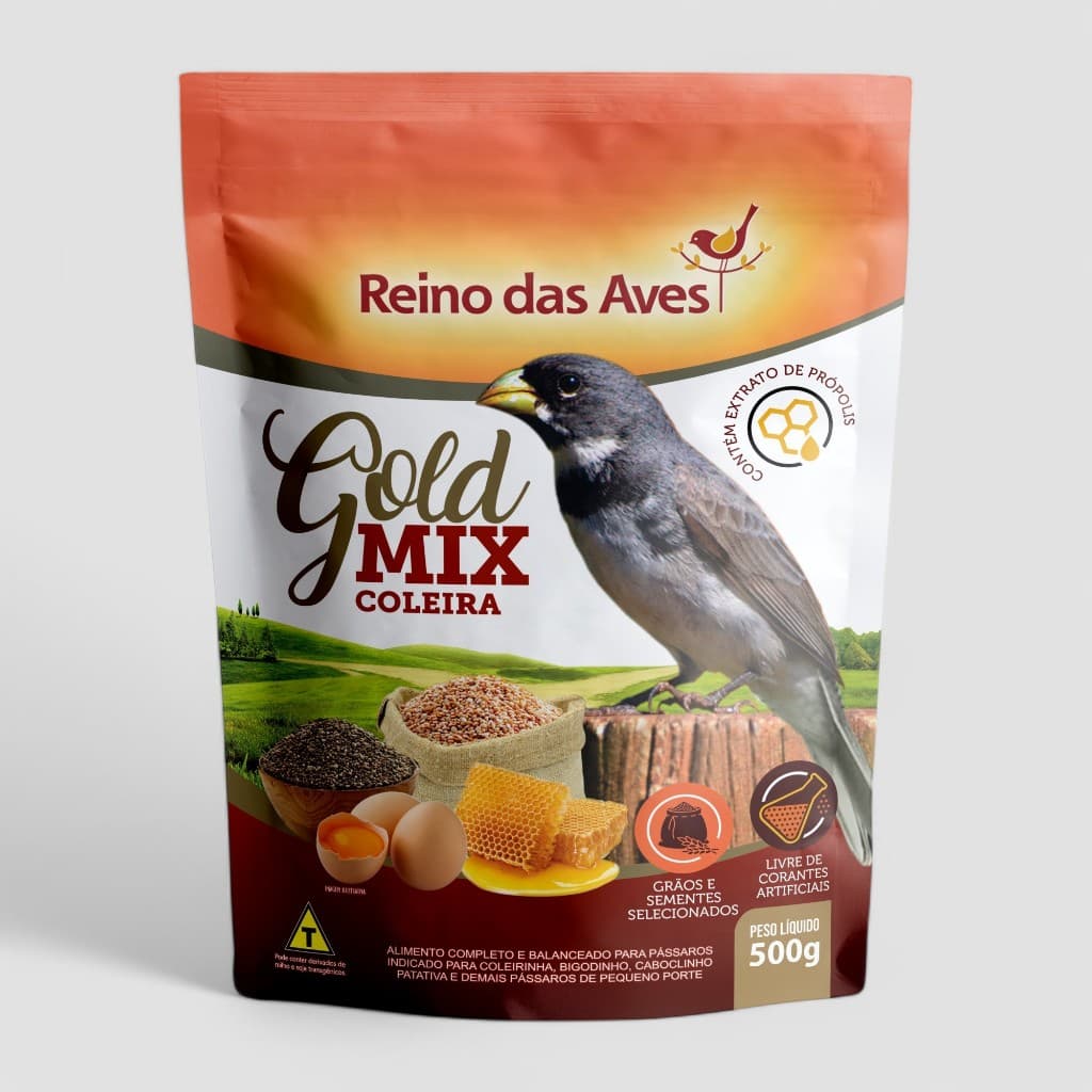 Ração Coleira Gold Mix 500g