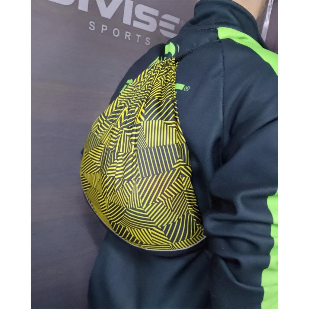 Mochila Saco Sacochila Esportiva Divise 40x30cm Pronta Entrega Amarelo e Preto