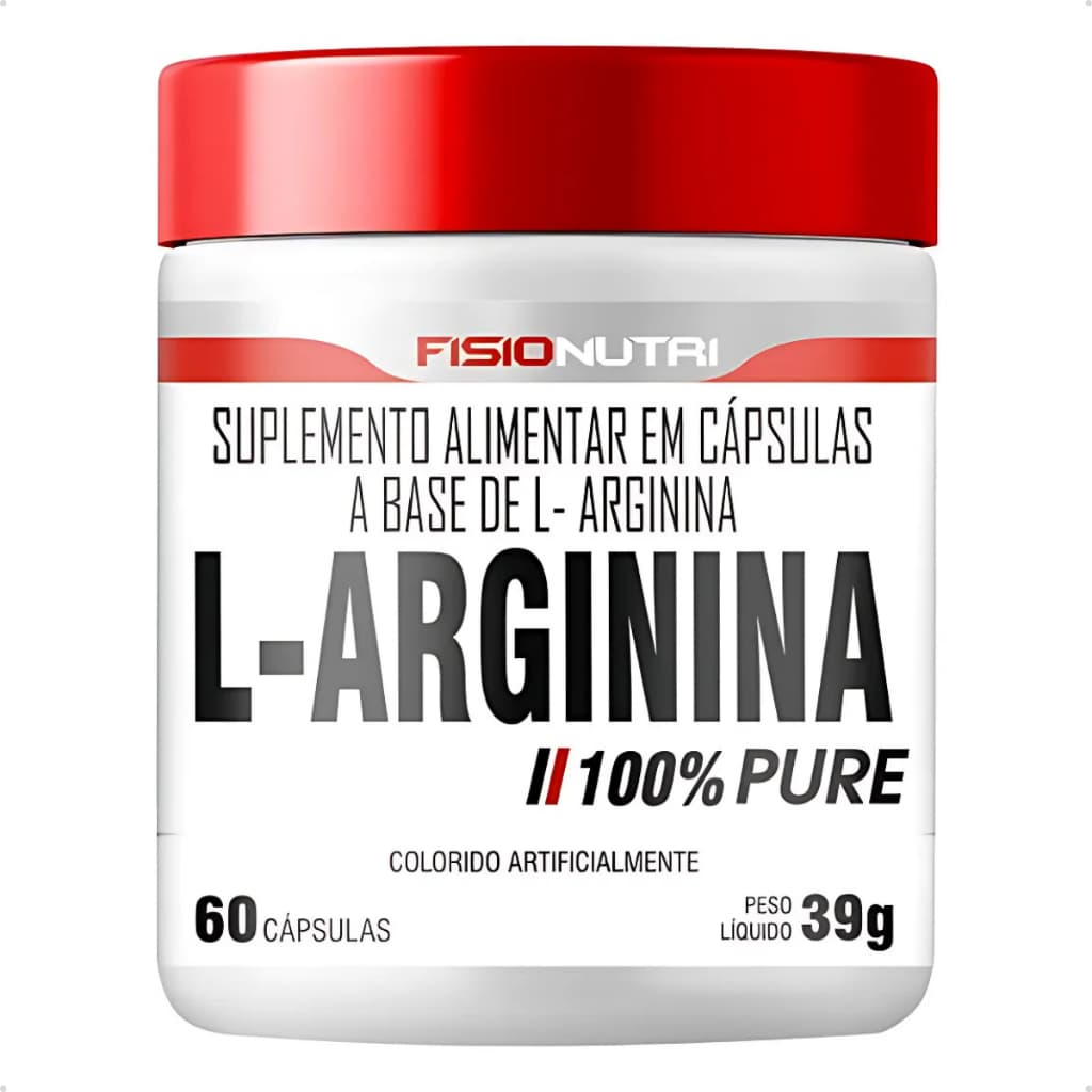L-arginina 100% Pura- 60 Cápsulas - Fisionutri