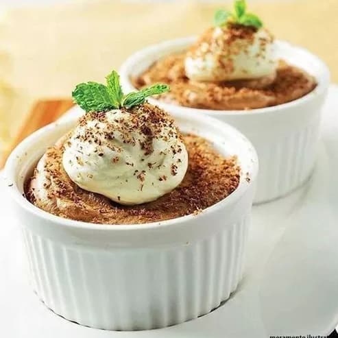 2 Ramequim Porcelana Branca 250Ml - Segunda Linha ( Vai ao Forno )