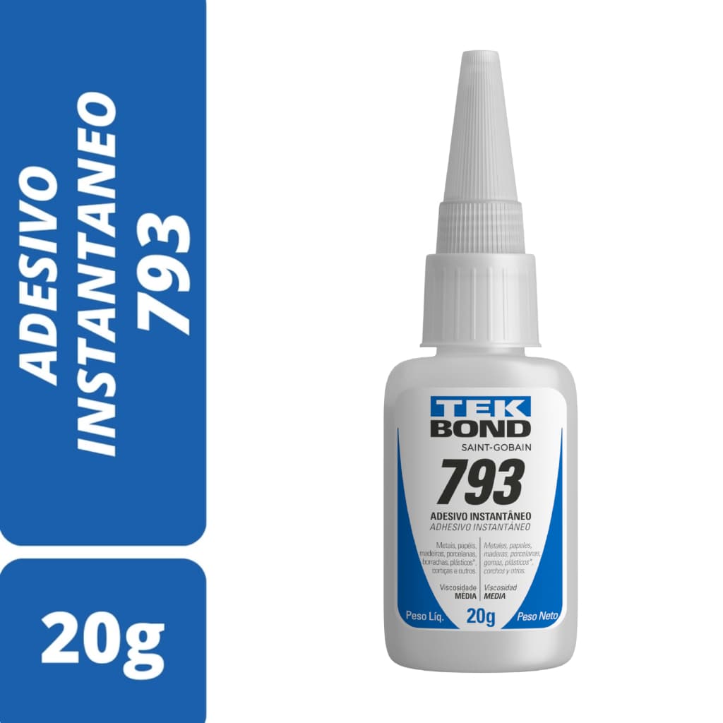 Kit 3 a 5 Colas Tek Bond 20g Cola Instantânea