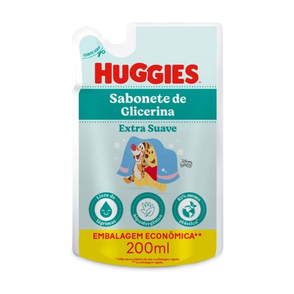 Sabonete Liquido Huggies Extra Suave Da Cabeça Aos Pés 200ml