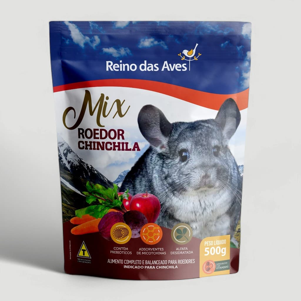 Ração Chinchila Gol Mix Roedor 500g