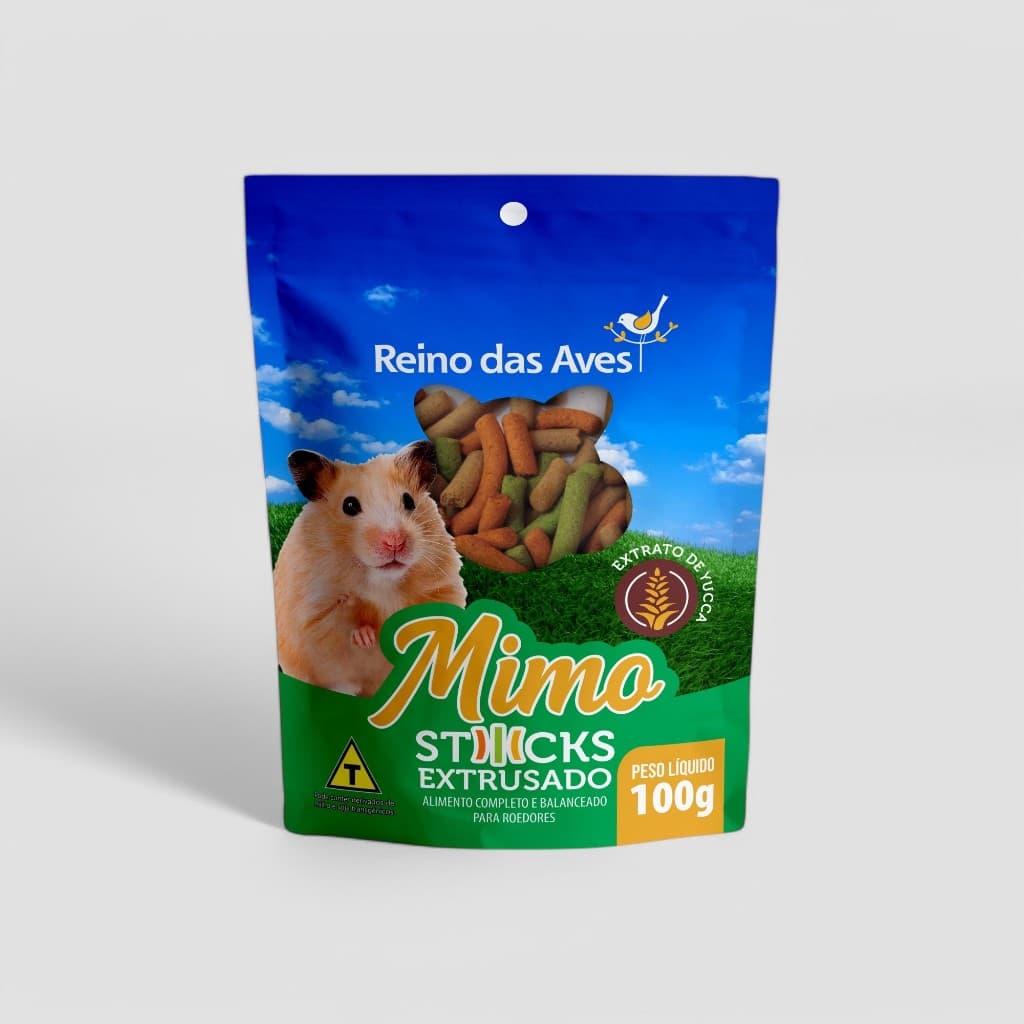 Ração Mimo Sticks para Roedores 100g