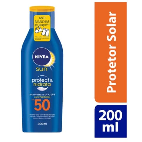 Protetor Solar Nivea Sun Protect & Hidrata Fps50 200ml